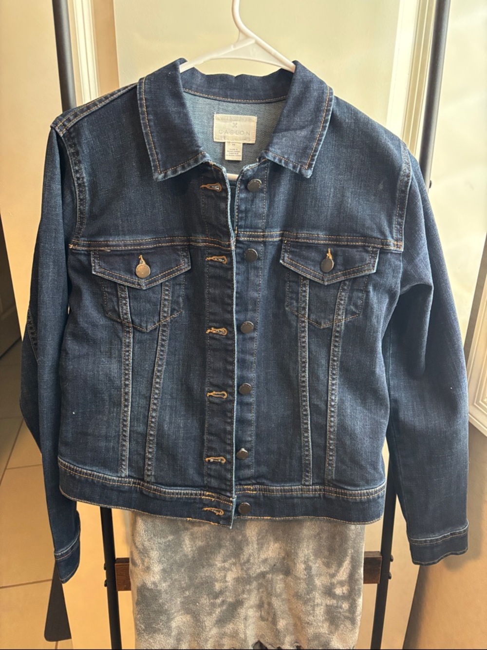 NWOT Caslon Dark Denim Jean Jacket